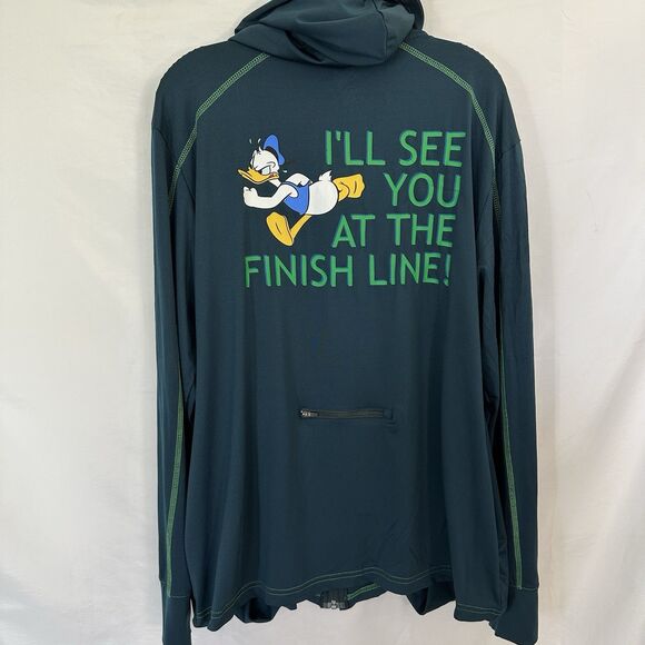 Disney Other - Disney Run Half Marathon Zip Up Jacket Sz XL Donald Duck Finish Line 2019